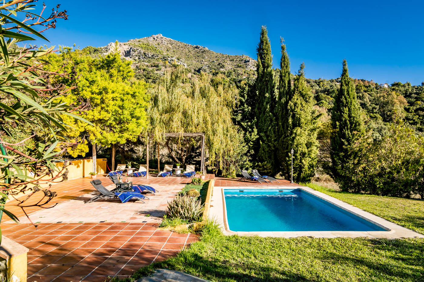 Your have total privacy with good level of seclusion